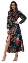 Vintage Long Dress Women 2021 Boho Evening Shirt Dress Elegant Loose Maxi Party Dresses Vestidos DV625 2024 - buy cheap