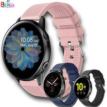 Correa de silicona deportiva para Samsung Galaxy watch active 2, repuesto de correa de reloj inteligente para Amazfit GTS, 20mm, 40mm, 44mm 2024 - compra barato