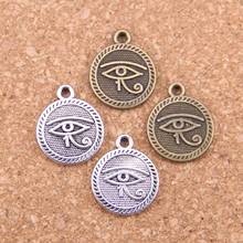 14pcs Charms Eye of Horus 15mm Antique Pendants,Vintage Tibetan Silver Jewelry,DIY for bracelet necklace 2024 - buy cheap
