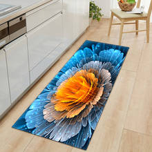 Kitchen Carpet Bedroom Living Room Hallway Floor Rug Home Anti-slip Entrance Doormat 3D Flowers Pattern Decorations Bedside Mat 2024 - buy cheap