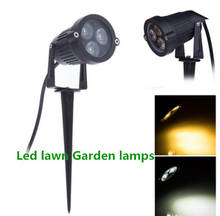 1PCS  9W 110V  220V Waterproof Outdoor Led lawn Garden lamps landscape lighting for Garden  LED Spike Lights 2024 - buy cheap