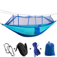 Outdoor Anti-Rollover Hammock with Mosquito Net Superlight Camping Hiking Foldable Hammocks Portable Anti-mosquito Swing Chair 2024 - buy cheap