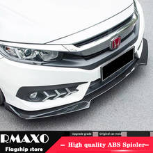 For Honda Civic Body kit spoiler 2016-2018 For Civic ACk ABS Rear lip rear spoiler front Bumper Diffuser Bumpers Protector 2024 - buy cheap