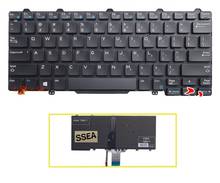 Ssea novo portátil eua teclado para dell latitude e7250 7250 teclado com luz de fundo cabo 4.3cm sem moldura 2024 - compre barato