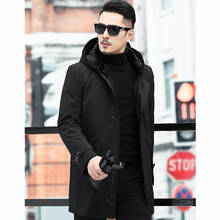 Hooded Mink Coat Korean Winter Jacket Men Real Fur Parka Plus Size Casaco 22-292204 YY2269 2024 - buy cheap