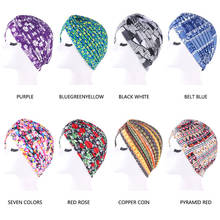 Women Print Flower Knot Hair Caps Ruffle Hat Beanie Scarf Turban Head Wrap Knitted Night Sleeping Cap Hair Loss Accessories 2024 - buy cheap