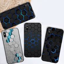 Hexagonal lattice Phone Case for iPhone 11 12 pro XS MAX 8 7 6 6S Plus X 5S SE 2020 XR mini 2024 - buy cheap