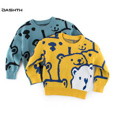 Oashth roupa infantil outono inverno novo suéter fashion suéter para crianças meninos tricô 2024 - compre barato