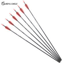 Pure Carbon Arrows Spine 300 400 ID 6.2MM 28/30/31 inches Archery Hunting And Shooting for Recurve Compound Bow 2024 - buy cheap