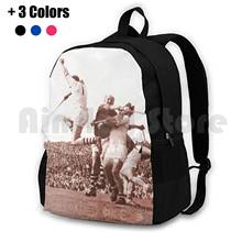 1.1 ao ar livre caminhadas mochila equitação escalada esportes saco esporte gaa hurling história do vintage cortiça 1950s 50s 2024 - compre barato