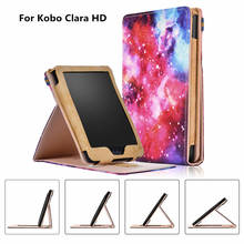 Funda de cuero para Kobo Clara HD de 6 pulgadas (2018), carcasa de libro electrónico, carcasa delgada con tapa para Kobo Clara, funda protectora de cuero Ereader 2024 - compra barato