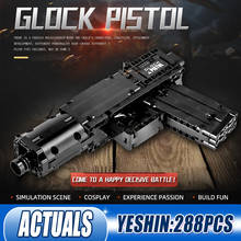 MOULD KING 14012 Assembled Guns Mini UZI Gun Model Building Blocks Weapon Game Bricks Kits Boy Toys Kids Birthday Gifts 2024 - buy cheap