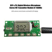 Módulo estereofônico 87-108mhz do transmissor de fm do microfone sem fio de dsp & pll digitas 2024 - compre barato