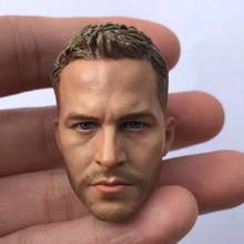 1/6 Scale Racing Driver Paul Walker Head Sculpt Famous Star Boy Head Carving Model Toy for 12in Action Figure 2024 - buy cheap