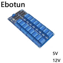 Для 16-канального релейного модуля 5 в 12 В для arduino ARM PIC AVR DSP электронная релейная пластина ременной оптрон изоляция 2024 - купить недорого