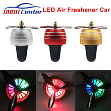 Mini LED Air Freshener Car Conditioning Vent Outlet Air Purifier Auto Accessories Car Air freshener perfumes Fan Aromatherapy 2024 - buy cheap