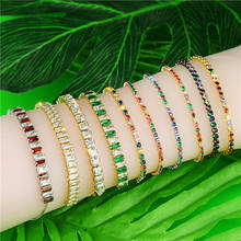 1 ud. De cuentas para mujer, pulseras de colores brillantes, brazaletes de cristal austriaco, el mejor regalo para mujer, joyería de moda 2024 - compra barato