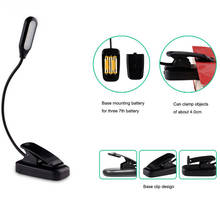 Lámpara Led ajustable con Clip, luz de lectura con carga USB, protección ocular, para escritorio, ALI88 2024 - compra barato