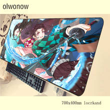 Kimetsu no Yaiba mouse pad New arrival Computer mat 70x40cm gaming mousepad large 3d padmouse keyboard games pc gamer desk 2024 - buy cheap