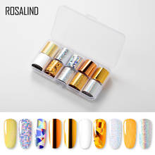 ROSALIND Slider Foil Stickers For Nails Art decals Manicure Set Design Top Semi Permanent Nail Stickers Kit Need Base Gel Polish 2024 - buy cheap