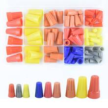 87pcs  Electrical Wire Connectors Screw Terminals,with Spring Insert Twist Nuts Caps Connection Assortment Kit 4 Colors 2024 - buy cheap