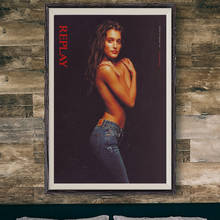 Póster de tela de seda para decoración del hogar, modelo Sexy de Korina Longin, película, estrella, regalo, E199 2024 - compra barato