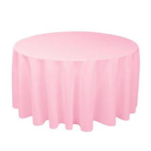 Solid Color Table Cloth Round Table Cover for Wedding Party Dining Table Cover Round Tablecloth Restaurant Banquet Tablecloth 2024 - buy cheap