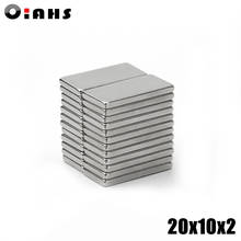 5/10pcs 20x10x2 Neodymium Magnet 20*10*2 mm N35 NdFeB Block Super Powerful Strong Permanent Magnetic imanes Block 2024 - buy cheap