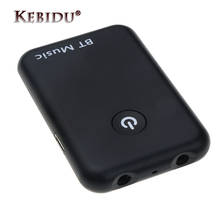 Kebidumei mini receptor transmissor bluetooth 3.5mm áudio estéreo música sem fio 2 em 1 transmissor adaptador para tv pc tablet mp3 2024 - compre barato