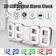 3d Led Digital Alarm Clock Desk Table Wall Display Alarm Usb Clock Brightness Table Clock Desktop Home Decor 2024 - buy cheap