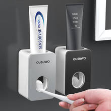 Dispensador automático de pasta de dientes, exprimidor de dentífrico, a prueba de polvo, soporte de montaje en pared, Set de accesorios de baño 2024 - compra barato
