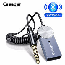 Essager UB01 Bluetooth 5,0 приемник для автомобиля беспроводной usb-адаптер Bluetooth 3,5 мм 3,5 Jack Aux аудио музыкальный передатчик приемник 2024 - купить недорого