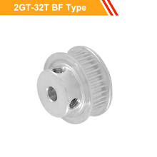 2GT 32T Aluminium Pulley Wheel 7mm/11mm Belt Width 2GT Type Tooth Belt Pulley 4/5/6/6.35/7/8/10mm Bore Motor Belt Pulley 2024 - buy cheap