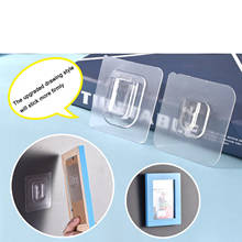 Double-Sided Adhesive Wall Hooks Hanger Strong Transparent Hooks Suction Cup Sucker Wall Storage Holder For Kitchen Bathroom 2024 - buy cheap