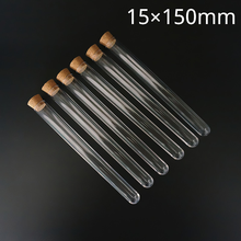 100pcs 15x150mm Clear Plastic Test Tubes With Corks Stoppers Wedding Favor Gift Tube Laboratory School 2024 - buy cheap