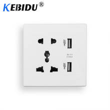 Kebidu Dual USB Power Socket USB Port Electric Wall Charger Dock Socket Power Outlet Panel Plate High Quality 2024 - buy cheap