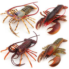 4 Kidns Simulation Lobster Figure Collectible Toys Lobster Animal Action Figures Kids Plastic Cement Animal Sandtable Scene Toys 2024 - buy cheap