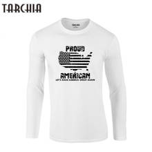 TARCHIA-Camiseta de manga larga para hombre, ropa interior informal, con cuello redondo, a la moda americana, 2021 2024 - compra barato