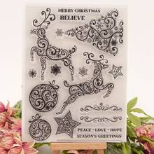 Xmas Deer Tree Silicone Clear Seal Stamp DIY Scrapbooking Embossing Photo Album for scrapbooking 2024 - buy cheap