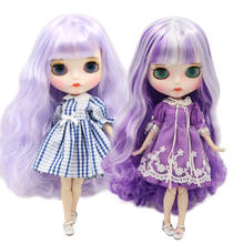 ICY DBS-Muñeca Blyth con cuerpo articulado personalizada, pelo morado, contiene ropa y zapatos, especial, 1/6 bjd 2024 - compra barato