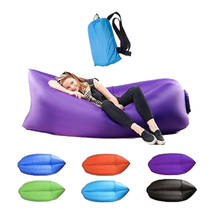 Camping Inflatable Sofa Lazy Bag 3 Season Ultralight Down Sleeping Bag Air Bed Inflatable Sofa Lounger Trending Beach Bag 2024 - buy cheap
