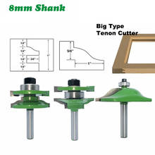 3PC/Set 8MM Shank Milling Cutter Wood Carving Cabinet Rail Stile Tenon Router Bit Set Door Cabinet Panel Raiser Ogee Wood Cutter 2024 - buy cheap