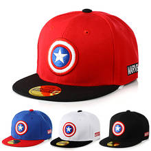 America Childrens Cap Boys Embroidery Circle Five-pointed Star Hat Summer Men And Women Children Snapback Hip Hop Hat 2024 - купить недорого