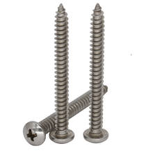 Perno de acero inoxidable M4 M5, M6 OD 20mm, 22mm, 25mm, 30mm de longitud, 304, 316, DIN7981, Phillips, Cruz redonda, tornillo de rosca 2024 - compra barato