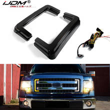 iJDM Front Grille Mount Switchback White/Amber LED Light For Ford F150 2009-2014 Front grill Turn Signal Daytime Running Lights 2024 - buy cheap