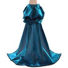 Victorian Bustle Skirt Steampunk Gothic Burlesque Rococo Blue Overskirt 2024 - buy cheap
