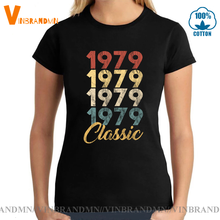 70s Brand Clothing Vintage Classic 1979 T Shirt Woman Birthday Born in 1979 T-Shirt Short Sleeves  Tee shirt 2024 - buy cheap