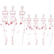 Clothing Design Style Drawing Template Ruler Body Model Fashion Ruler 2024 - buy cheap