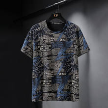 Camisetas de manga corta para hombre, ropa de calle masculina de estilo Hip-hop, informal, de algodón, con cuello redondo, tallas grandes 10XL, 9XL, 8XL, 7XL 2024 - compra barato