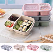 1000ml Portable Healthy Material Lunch Box Wheat Straw Bento Boxes Microwave Dinnerware Food Storage Container Food box 2024 - buy cheap